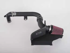 MK6 Golf R Luft-Technik Intake System - With Aluminum Heat Shield & Wrinkle Black Aluminum Tubes