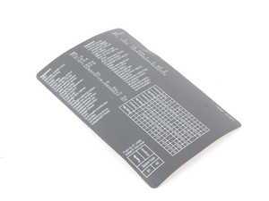ES#165885 - 61138385512 - LABEL - Genuine BMW - BMW