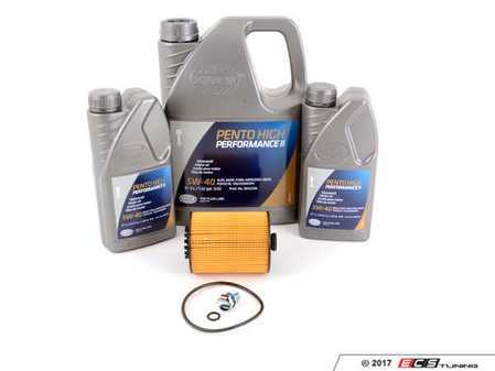 ES#3184765 - 03H115562KT0 - Pento High II Oil Service Kit (5w-40) - Includes Hengst oil filter and Pentosin A40 Spec oil - Assembled By ECS - Volkswagen Porsche