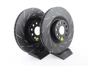 ES#2072454 - USR7421 - Front Slotted Brake Rotors - Pair (345x30) - Reduce the fading, improve your braking - EBC - Volkswagen