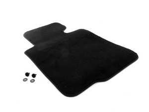 ES#122453 - 51477007843 - Driver's Side Carpeted Floor Mat - Black - Replace your worn or missing floor mat - Genuine BMW - BMW