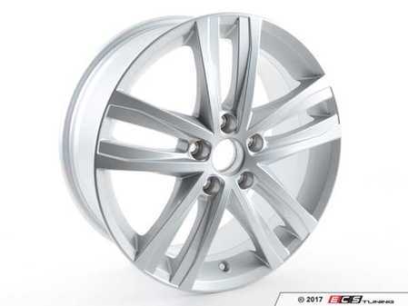 ES#2774196 - 5C0601025AN8Z8 - 17" V26 Wheel - Priced Each - 17"x7", ET54 - Diamond Silver - Genuine Volkswagen Audi - Volkswagen