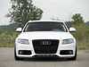 ES#3202628 - 022692ECS01 - Carbon Fiber Front Lip Overlay  - Add a subtle touch of carbon fiber to your B8 A4 front bumper - ECS - Audi