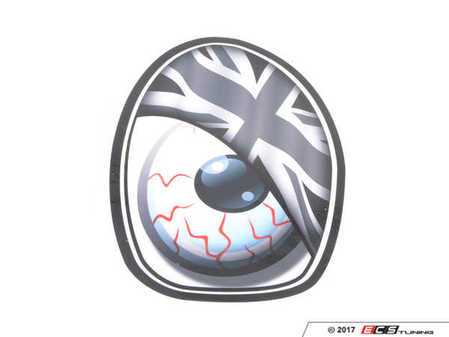 ES#3089003 - 92-9007 - M7 Eye Decal Set - Union Jack Grayscale - Add some eyes to your engine bay wheel well - M7 Speed - MINI