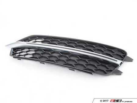 ES#2595505 - 4G0807682J01C - Lower Grille - Right (Satin Black) - Restore the clean look of your exterior - Genuine Volkswagen Audi - Audi