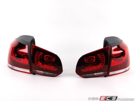 ES#1910147 - 5K0998002 -  European LED Tail Light Set - Tinted - Complete set of LED tail lights from the European Golf R - Genuine European Volkswagen Audi - 