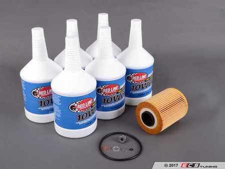 ES#3426563 - E46M3OCIrlKT - Redline Oil Change Kit - Everything you need for a comprehensive oil service, including Redline oil, Mann filter with new drain plug - Assembled By ECS - BMW