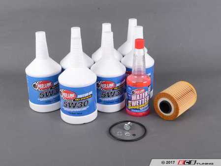 ES#3426561 - E36M3OCIrlKT - Redline Oil Change Kit - Everything you need for a comprehensive oil service, including Redline oil, Mann filter with new drain plug - Assembled By ECS - BMW