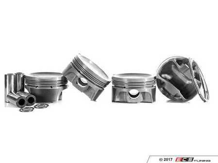 ES#2794055 - H18TAUD287209I12 - Mahle Performance Piston Set - Includes rings, wire locks, and wrist pins - 81.5mm bore, 8.5:1 CR, 86.4mm stroke (stock) - Mahle - Audi Volkswagen