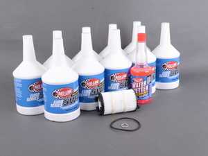ES#3426751 - 12404KT4 - Oil Service Kit - Premium  - Includes Redline Euro-Series synthetic oil, Mann filter, and drain plug washer - Assembled By ECS - Audi