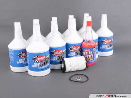 ES#3426751 - 12404KT4 - Oil Service Kit - Premium  - Includes Redline Euro-Series synthetic oil, Mann filter, and drain plug washer - Assembled By ECS - Audi