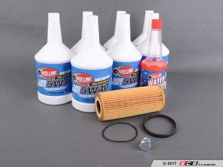 ES#3426744 - 12404KT1 - Oil Service Kit - Premium  - Includes Redline Euro-Series synthetic oil, Hengst filter, and drain plug - Assembled By ECS - Audi