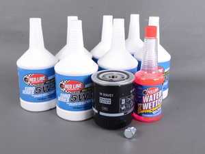 ES#3426742 - 12404KT - Premium Oil Service Kit - Includes Redline Euro-Series synthetic oil, Mann filter, and drain plug - Assembled By ECS - Audi
