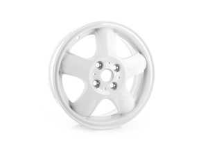 ES#64921 - 36116769404 - R100 Alloy 5-star Spooler Wheel 15" (4x100) White - Priced Each - 15 X 5.5 ET:45 - Genuine MINI - MINI