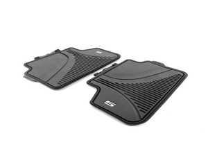 ES#3185296 - 51472414219 - Rear rubber floor mats - Black  - Keep your car's carpet looking new with these rubber floor mats - Genuine BMW - BMW