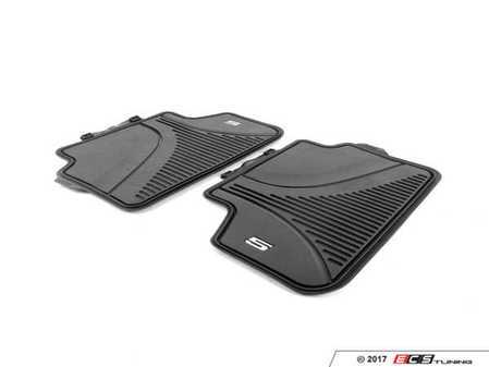ES#3185296 - 51472414219 - Rear rubber floor mats - Black  - Keep your car's carpet looking new with these rubber floor mats - Genuine BMW - BMW
