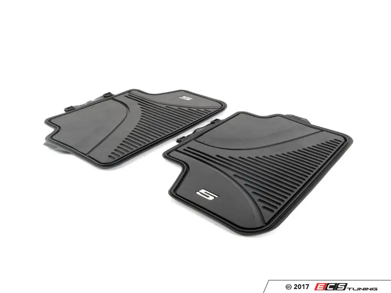 Genuine BMW - 51472414219 - Rear rubber floor mats - Black (51-47 