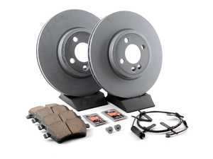 ES#2598234 - 34116774986KT13 - Front Brake Service Kit - Featuring ECS V5 rotors and ECS DD23 ceramic pads. - Assembled By ECS - MINI