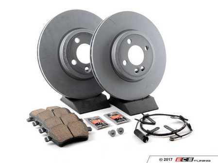 ES#2598234 - 34116774986KT13 - Front Brake Service Kit - Featuring ECS V5 rotors and ECS DD23 ceramic pads. - Assembled By ECS - MINI