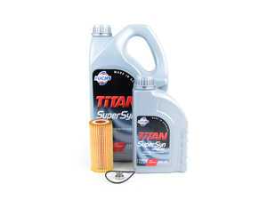 ES#3143754 - 06L115562ZKT -  Oil Service Kit  - Includes Genuine oil filter and Fuchs oil - Assembled By ECS - Volkswagen