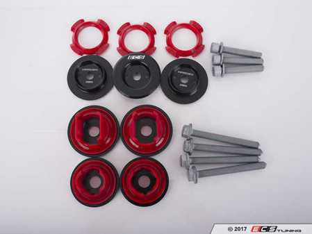 ES#3432267 - 019860ECS03-03KT -  Polyurethane Rear Subframe & Rear Differential Mount Insert Kit - Enhance driving dynamics and increase drivetrain rigidity and performance with our Rear End Bushing Insert Kit - ECS - Audi Volkswagen