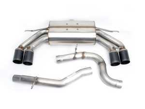 ES#3427364 - D660-0065-BLK - 2.75" Dinan Free Flow Cat-Back Exhaust System - Black Tips - (NO LONGER AVAILABLE) - 100% 304 stainless steel construction with quad 3.5" exhaust tips - Dinan - 
