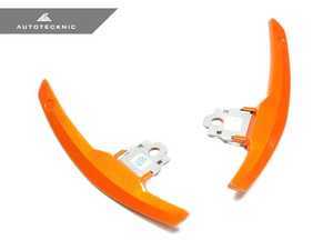 ES#3420975 - BM-0164-SO - Competition Shift Paddles - Sakhir Orange - Racing paddles for M-DCT transmission - AUTOTECKNIC - BMW
