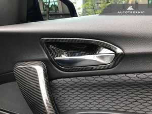 ES#3424283 - BM-0356 - Carbon Fiber Door Handle Trims - Interior - Add track styling to your interior with carbon fiber door handle covers - AUTOTECKNIC - BMW