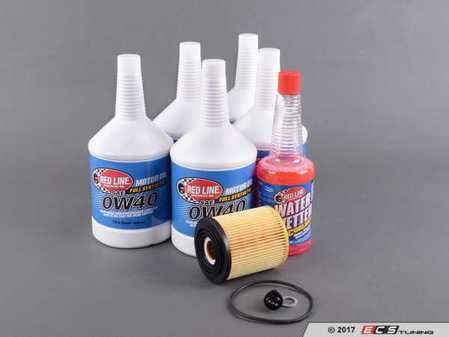 ES#3432302 - 114275124467KT - Redline Oil Service Kit - Everything you need for a comprehensive oil service, including Redline oil, Mann filter with new magnetic drain plug - Assembled By ECS - MINI