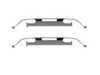 ES#3432344 - 8D0615269 - Brake Pad Retaining Spring - Pair - Spring clips that holds the brake pads in place - Pagid - Audi Volkswagen