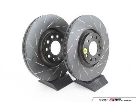 ES#522702 - USR1423 - Front Slotted Brake Rotors - Pair (321x30) - Reduce the fading, improve your braking - EBC - Audi