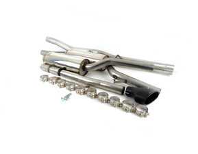 ES#2827348 - SSXAU211 - Cat-Back Exhaust System - Non-Resonated - 2.75" stainless steel with dual oval black tips - Milltek Sport - Audi