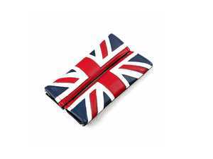 ES#4465434 - IP219 - Union Jack Seat Belt Strap Covers - Pair  - Slides on the standard seat belts and provides cushion - ECS - MINI
