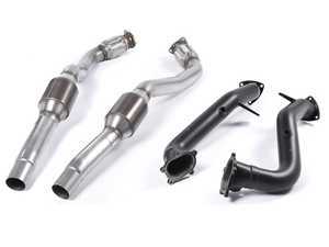 ES#2992809 - SSXAU554 - 3" Hi-Flow Downpipes - Featuring Milltek Sport 100-cell Hi-Flow Sports Cats - Milltek Sport - Audi