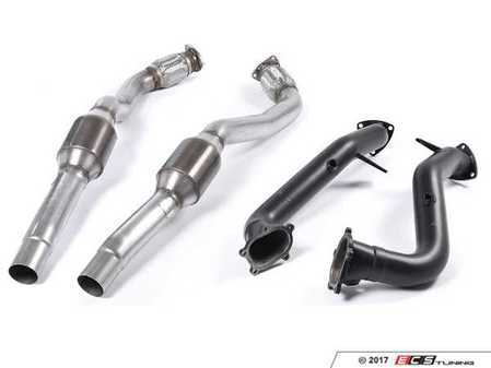 ES#2992809 - SSXAU554 - 3" Hi-Flow Downpipes - Featuring Milltek Sport 100-cell Hi-Flow Sports Cats - Milltek Sport - Audi