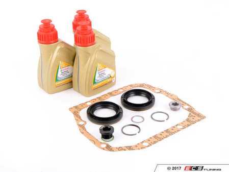 ES#3194486 - 83222282583M5KT2 - Differential Service & Reseal Kit - Everything needed to service your M5 differential using Castrol SAF-XJ 75w140 including a gasket set - With ECS magnetic drain plug! - Assembled By ECS - BMW