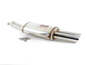 ES#3033415 - 043406 - Supersprint Racing Muffler With Dual Slant-Cut Tips - 100% handcrafted in Italy. Stainless steel construction. Legendary sound! - Supersprint - BMW