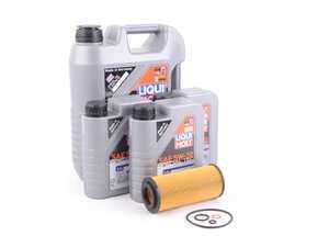 ES#3426574 - E7035DOILAMlmKT2 - Liqui Moly Special Tec LL 5W-30 Oil Change Kit - Everything you need for a comprehensive oil service, including LiquiMoly Special Tec LL 5W-30, Hengst filter with new drain plug - Assembled By ECS - BMW