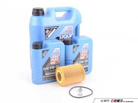ES#3424123 - m50OCIlm - Liqui Moly Longtime High Tech Oil Change Kit / Inspection I - Everything you need for a comprehensive oil service, including Liqui Moly oil and Hengst filter - Assembled By ECS - BMW
