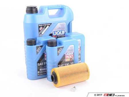 ES#3424281 - M62OCIlmKT - Liqui Moly Oil Change Kit - Everything you need for a comprehensive oil service, including Liqui Moly oil and Hengst filter - Assembled By ECS - BMW