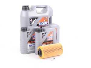 ES#3424284 - M62OCIlmKT2 - Liqui Moly Oil Change Kit - Everything you need for a comprehensive oil service, including Liqui Moly oil and Hengst filter - Assembled By ECS - BMW
