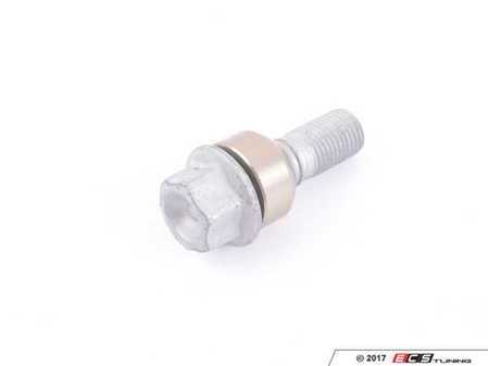 ES#2992362 - 99736120302 - Standard Wheel Bolt - Priced Each - OEM silver wheel bolt for alloy wheels - 45mm shaft (30mm length under seat) - Genuine Porsche - Porsche