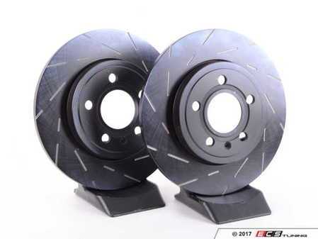 ES#522945 - USR7367 - Rear Slotted Brake Rotors - Pair (288x12) - Upgrade your stopping power - EBC - Audi