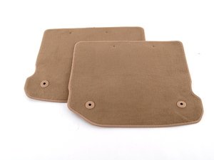ES#307095 - 1J0061224ECLFX - Rear Floor Mats - Beige - (NO LONGER AVAILABLE) - Set of 2 floor mats for the rear - Genuine Volkswagen Audi - 