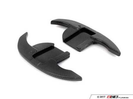 ES#3437461 - 015590ecs01KT -  Paddle Shifter Extension Set - Carbon Fiber - Audi B8/8V/C7 - A clamp-on style carbon fiber upgrade featuring a high gloss finish - ECS - Audi
