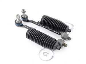 ES#3437890 - 32106765235KT1 - Tie Rod Replacement Kit - Featuring Meyle HD Tie rod assemblies, hardware and new boots. - Assembled By ECS - BMW