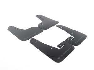 ES#3129661 - MF37URBLKGRY - Mud Flap Kit - Black With Gray Logo  - Durable, polyurethane mud flaps - Rally Armor - Volkswagen