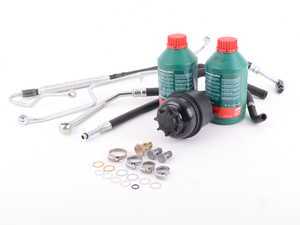 ES#3236247 - 32411093926KT - Power Steering Service Kit - Includes reservoir with cap, lines, bolts & crush washers, and fluid - Assembled By ECS - BMW
