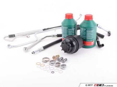 ES#3236247 - 32411093926KT - Power Steering Service Kit - Includes reservoir with cap, lines, bolts & crush washers, and fluid - Assembled By ECS - BMW