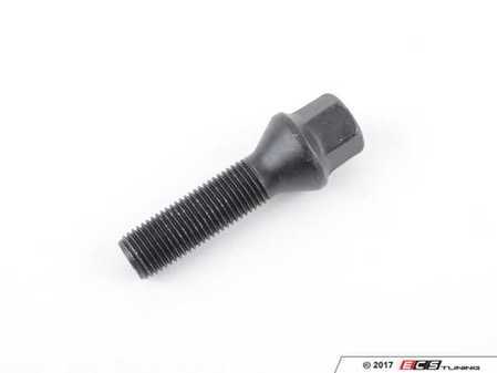 ES#2731506 - 1454301SW - 60 Degree Conical Seat Wheel Bolt (Black) - 14x1.5x43mm - Priced Each - Produced for running spacers with most aftermarket wheels - H&R - Audi BMW Volkswagen Mercedes Benz